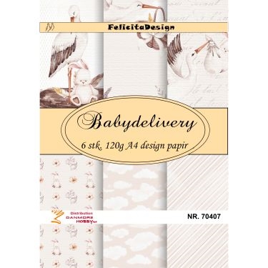 Felicita Design Babydelivery A4 6 stk 120g